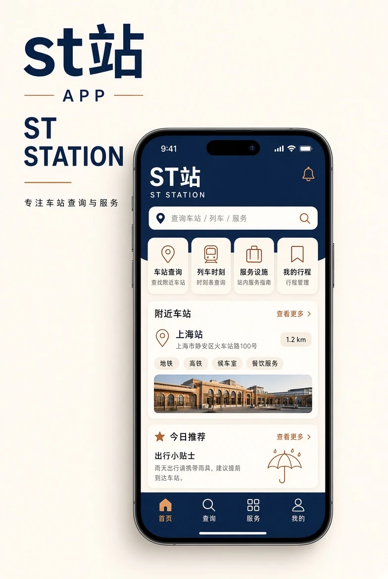 st站APP移动浏览界面